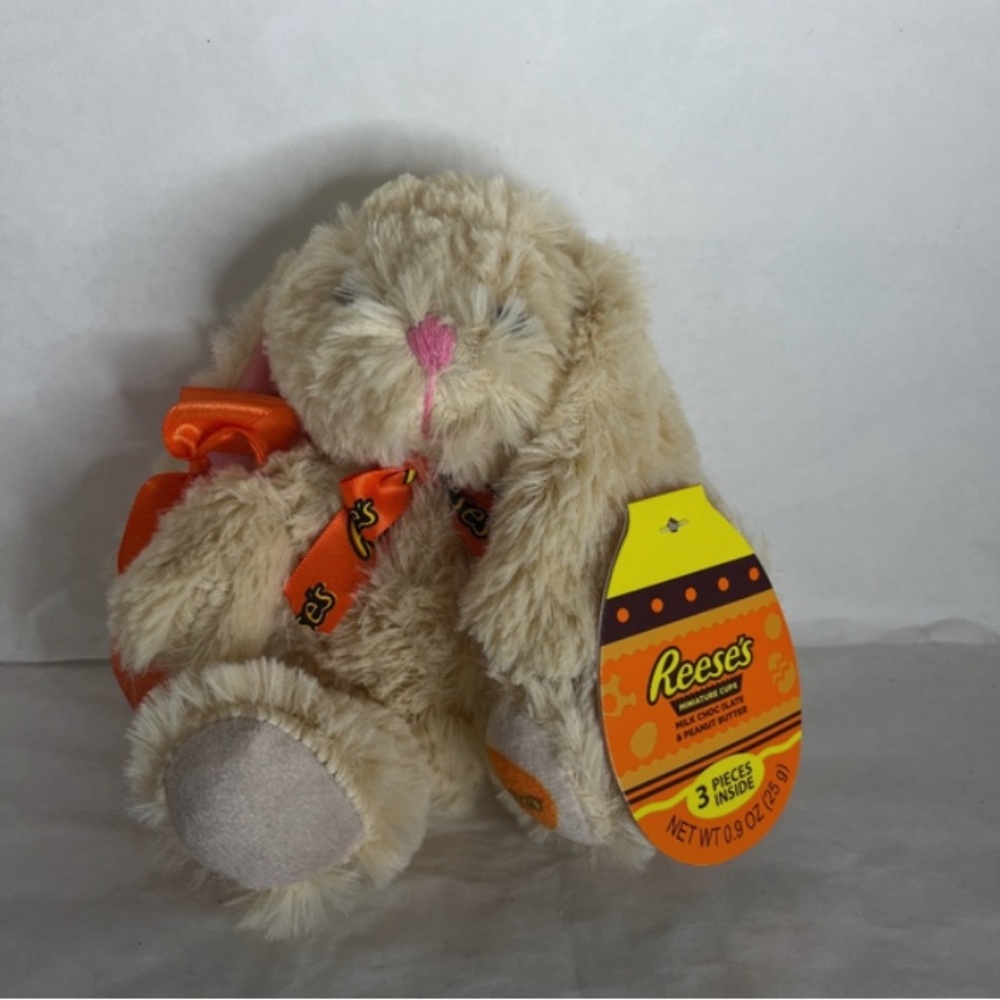 Galerie Plush Stuffed Animal Bunny Reese's Tan FloppyEar Rabbit Spring/Easter 6"